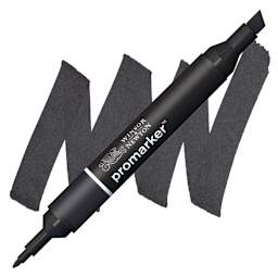 Winsor & Newton Promarker - Black marker and swatch