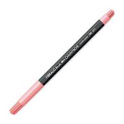 Caran d'Ache Fibralo Brush Marker - Salmon Pink with cap on