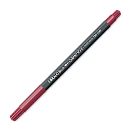 Caran d'Ache Fibralo Brush Marker - Crimson Alizarin Hue with cap on