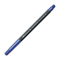 Caran d'Ache Fibralo Brush Marker - Ultramarine with cap on