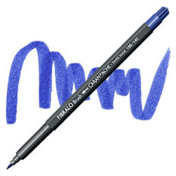 Caran d'Ache Fibralo Brush Marker - Ultramarine marker and swatch
