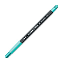 Caran d'Ache Fibralo Brush Marker - Jade Green with cap on