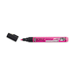 Pebeo Acrylic Marker - Fluorescent Pink, 1.2 mm, Bullet Nib