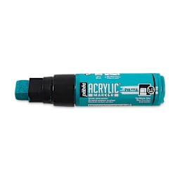 Pebeo Acrylic Marker - Caribbean Blue, 5-15 mm, Flat Nib
