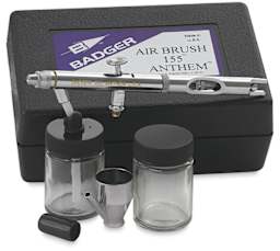 Badger Anthem 155 Double Action Airbrush - Components of Set with package
