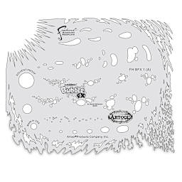 Artool Bubble FX Freehand Templates - Template 1 in 4 pc set
