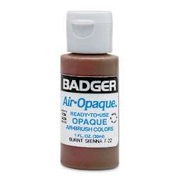 Badger Air-Opaque Airbrush Color - 1 oz, Burnt Sienna