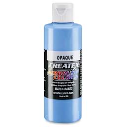 Createx Airbrush Color - 4 oz bottle of Opaque Sky Blue shown