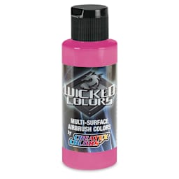 Createx Wicked Colors Airbrush Color - 2 oz, Fluorescent Raspberry