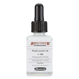 Schmincke Aero Color Professional Airbrush Color - 28 ml, Transparent White