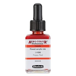 Schmincke Aero Color Professional Airbrush Color - 28 ml, Poppy Red