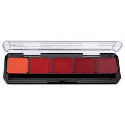 Graftobian Lip Palettes - Front view of open Red palette