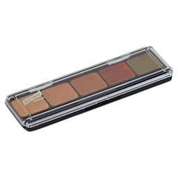 Graftobian HD Glamour Creme Palettes - Angled view of Dark Corrector Palette