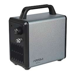 Sparmax Arism Mini Compressor - Angled view of Cosmic Gray Compressor