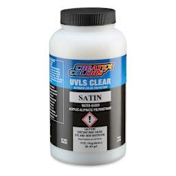 Createx Airbrush Clears - UVLS Top Coat, Satin, 16 oz, Bottle