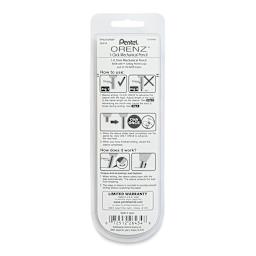 Pentel Orenz 1-Click Mechanical Pencil - Sky Blue, 0.7mm (back of package)