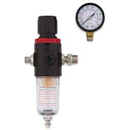 Badger Regulator, Gauge, and Filter - Regulator and Gauge Shown upright
