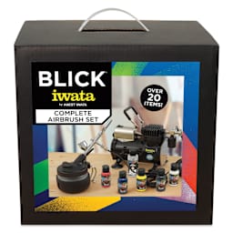 Blick Complete Airbrush System by Iwata, front of box