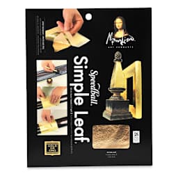 Mona Lisa Simple Leaf - 5.5" x 5.5", 18 Sheets, Gold front of packaging