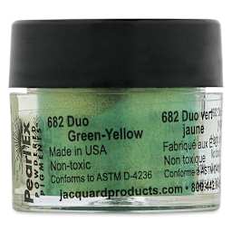 Jacquard Pearl-Ex Pigment - Duo Green-Yellow, 0.1 oz, Jar