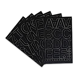 Chartpak Vinyl Letters – 2" Capital Letters, Black