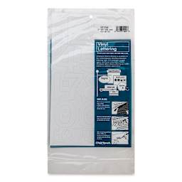 Chartpak Vinyl Numbers - 2" Numbers, White - front of packaging