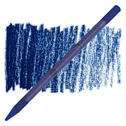 Sennelier Woodless Pastel Pencil - Indigo Blue, pencil and swatch