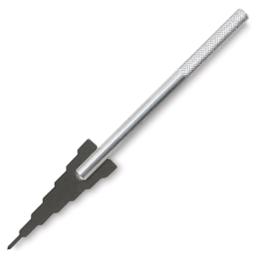 Kemper Clay Drill - Angled view of drill showing diameter notches
