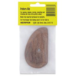 Kemper Hardwood Potter's Rib - RB4, 3-1/2" back of packaging