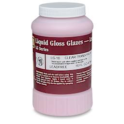Amaco Lead-Free LG Series Gloss Glazes- Clear Transparent, 16 fl oz
