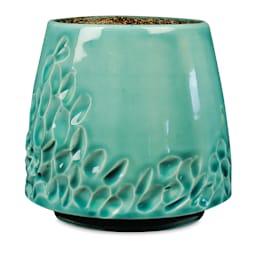Amaco Lead-Free LG Series Gloss Glazes- Dish Painted with LG Gloss Glaze
