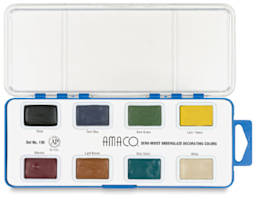 Amaco Lead-Free Semi-Moist Underglaze Sets - Set No. 108