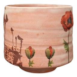 Amaco Low Fire Matt Glaze - Pint, Transparent Matte, Transparent applied to vessel finished project