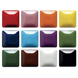 Mayco Stroke & Coat Wonderglaze Set - Swatches of colors available in Kit 1