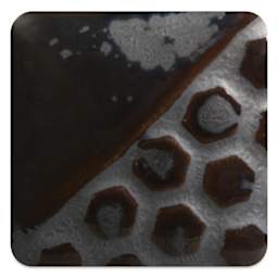 Mayco Elements Glaze - Burnished Steel, fired at cone 6 oxidation
