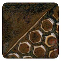 Mayco Elements Glaze - Amber Ash, fired at cone 10 reduction