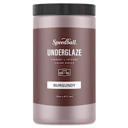 Speedball Ceramic Underglaze - Burgundy, Opaque, 16 oz