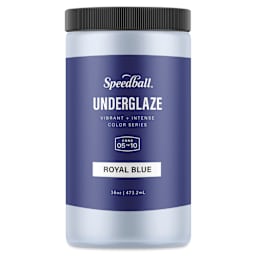Speedball Ceramic Underglaze - Royal Blue, Opaque, 16 oz