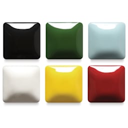 Blick Essentials Gloss Glaze - Class Pack #1, Set of 6, Pint, fired at Cone 06 oxidation