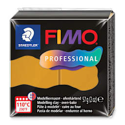 Fimo Professional Clay - Ochre, 2 oz, packaging