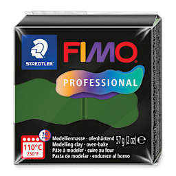 Staedtler Fimo Professional Polymer Clay - Leaf Green, 2 oz, packaging