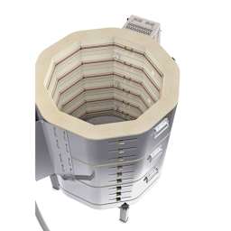 L&L Easy Fire Kiln - E23T-3, W11520, 240V, P3, 27.7 Amp kiln interior