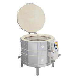 L&L Easy Fire Kiln - E28M-3, W11520, 240V, P1, 48.0 Amp open