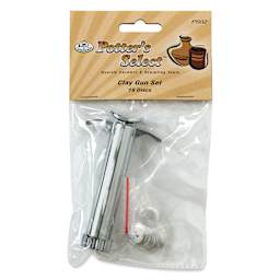 Potter's Select Clay Gun w/ 19 Interchangeable Discs - front of packaging