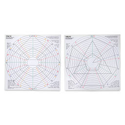 MKM Pottery Tools Decorating Disks - DD-15, Set of 2, Squares, 15" front and back