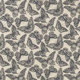 Elan Transfers Underglaze Transfer Sheet - Butterflies, Black - close-up