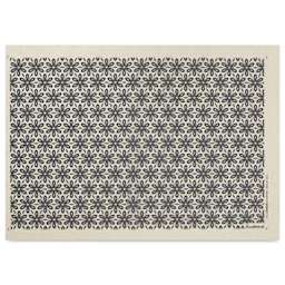 Elan Transfers Underglaze Transfer Sheet - Floral Wallpaper, Black