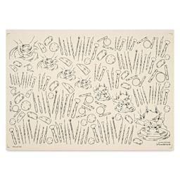 Elan Transfers Underglaze Transfer Sheet - Tools of The Trade, Black
