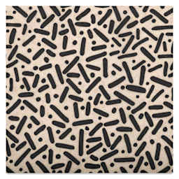 Elan Transfers Underglaze Transfer Sheet - Sprinkles, Black close up