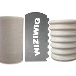 WiziWig Tools Multi-Functional Richard Metal Potter’s Rib used on clay